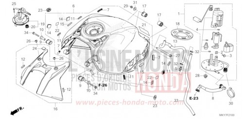 RESERVOIR A CARBURANT CBR650RAT de 2026